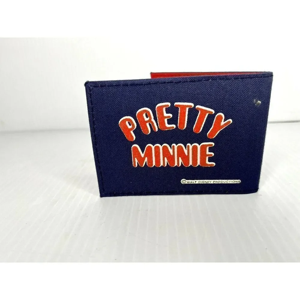 VINTAGE WALT DISNEY PRETTY MINNIE WALLET PARKS FLORAL GIRLS